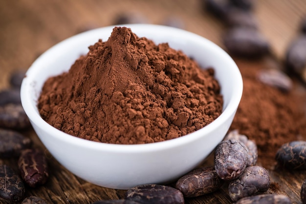 Photo cocoa powder