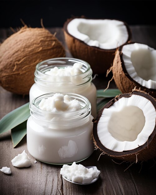 Photo coconut butter and its benefits for skin