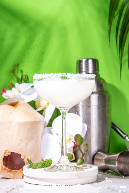 Coconut daiquiri cocktail