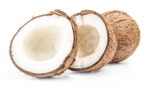 Coconut isolated on a white background with clipping path