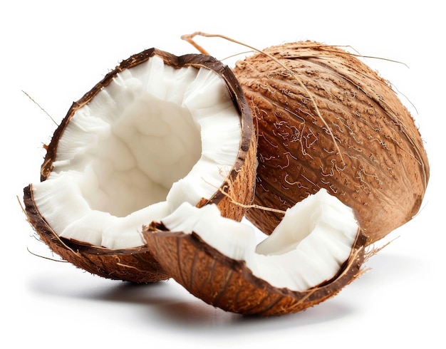 Coconut isolated on white background