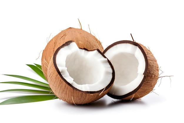 Coconut isolated on white background