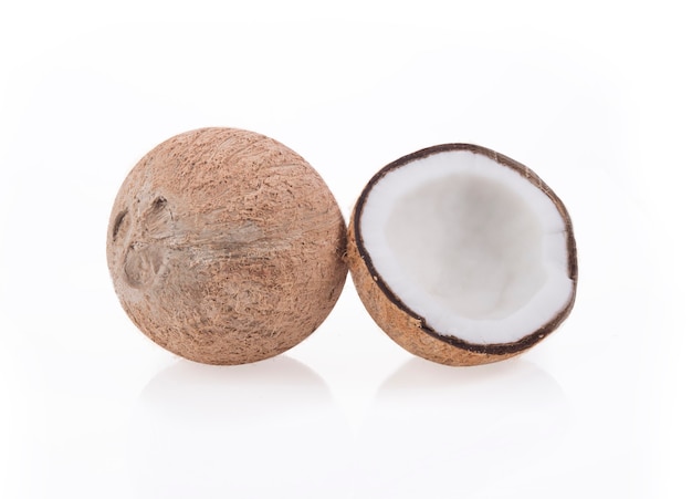 Coconut isolated on white background