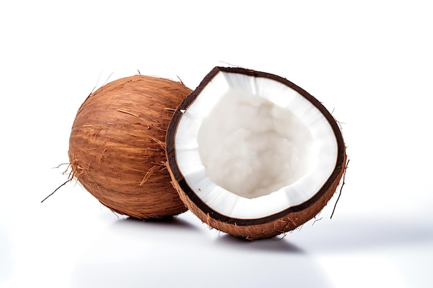 Coconut isolated on white background