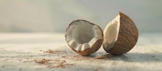 Photo a coconut that is white and has a white patch on it