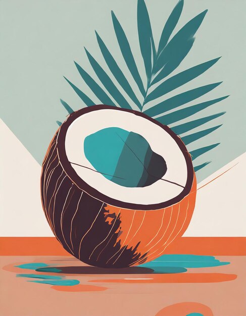 Coconut tree illustration