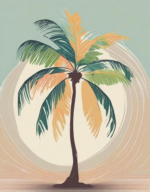 Coconut tree illustration