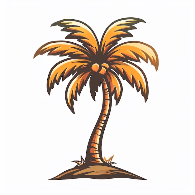 A coconut tree logo