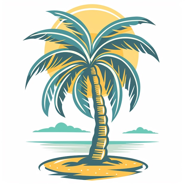 A coconut tree logo