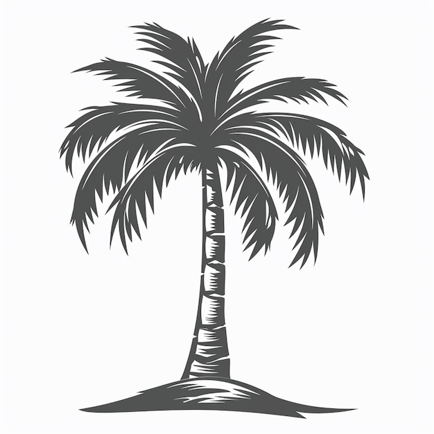 A coconut tree logo