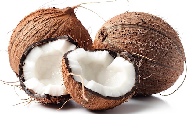 a coconut with a heart shaped cut out of it