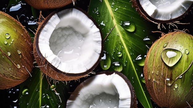 Coconuts are a natural ingredient in the diet.