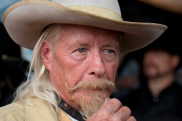 CODY - USA - AUGUST 21, 2012 - Buffalo Bill gunfight at Irma Hotel