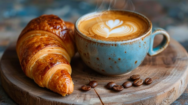 Coffee and Almond Croissant