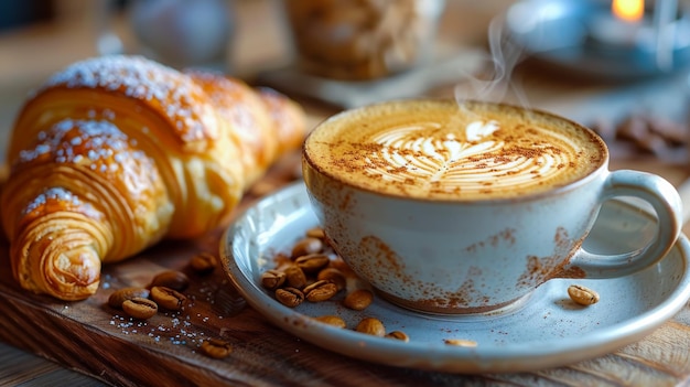 Coffee and Almond Croissant