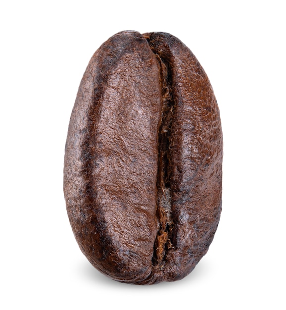 Coffee bean isolated on white clipping path