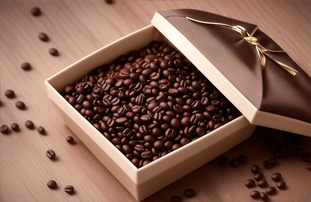 Coffee bean product background design