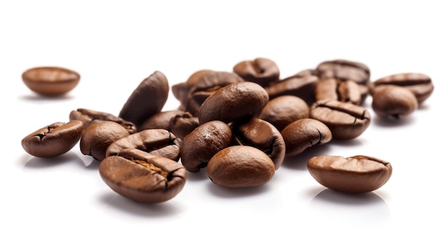 coffee bean on white background