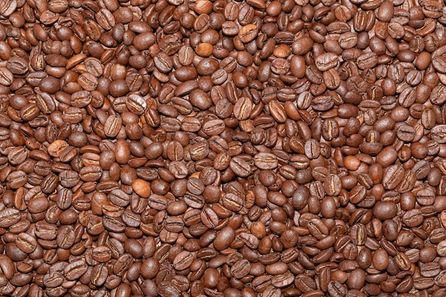 Coffee beans as the background