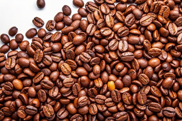 Coffee beans background Coffee beans on white background