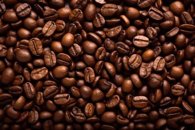 Coffee beans background Generative AI