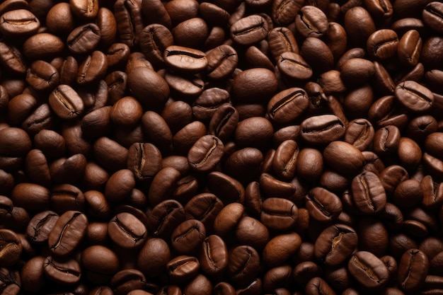 Coffee beans background Generative AI