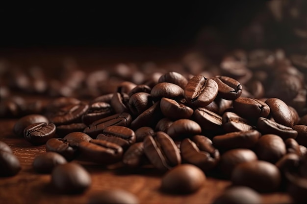 Coffee beans background