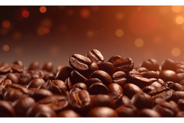 Coffee beans background