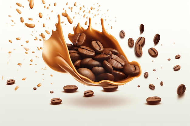 Coffee beans dynamic background wallpaper