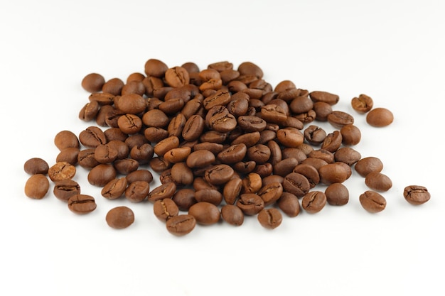 Coffee beans isolate on white