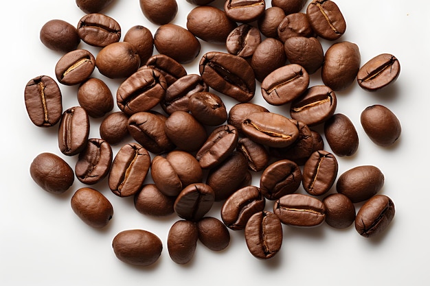 Coffee Beans Isolated on a White Background