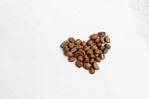 coffee beans on a light background