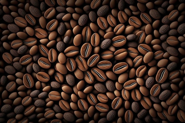 Coffee beans pattern