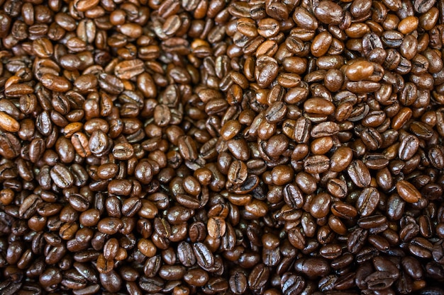 Coffee beans ready for the grinder background