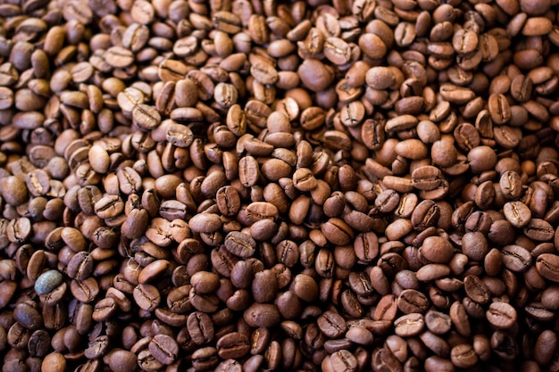 Coffee beans ready for the grinder background