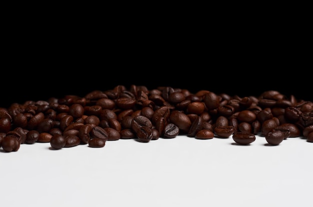 Coffee beans in selective focus