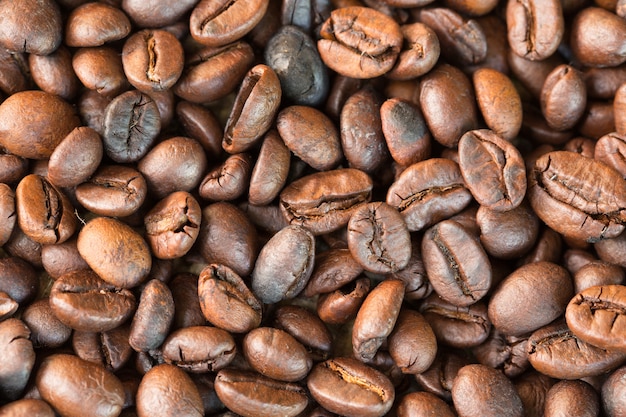 Coffee beans texture