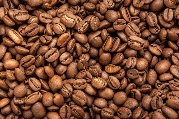 Coffee beans, Top view