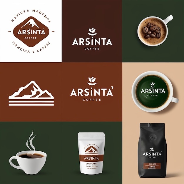 Photo coffee brand design with a classic touch