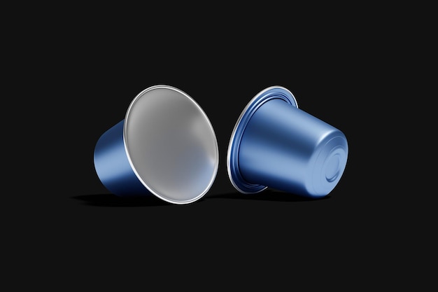 Coffee capsules for background 3D Render