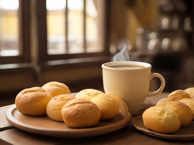 coffee and cheese bread