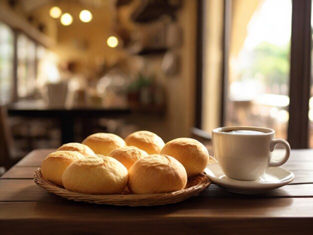 coffee and cheese bread