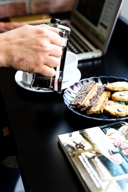 coffee and cookies