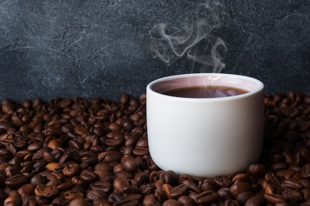 Coffee Cup and coffee beans