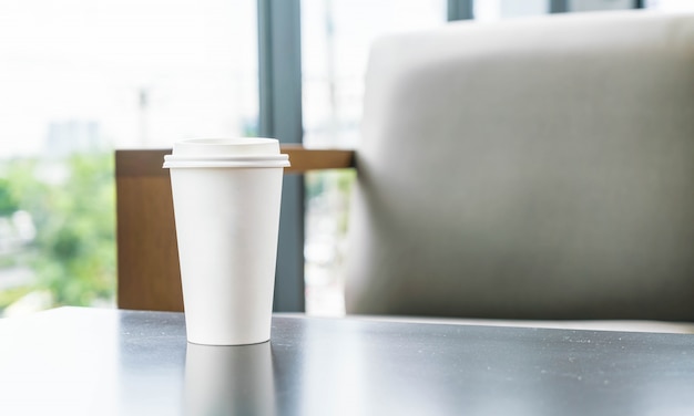 coffee cup in coffee shop