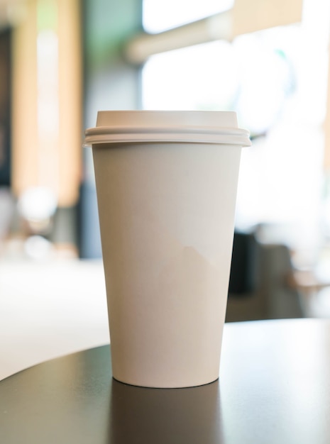 coffee cup in coffee shop