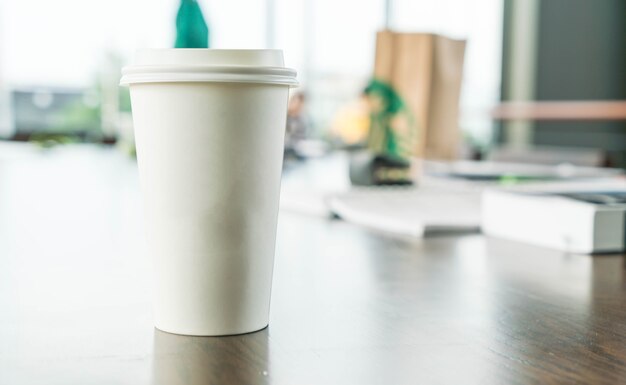 coffee cup in coffee shop