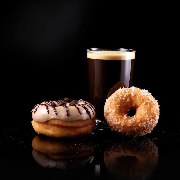 Coffee Cup and Donut Delight