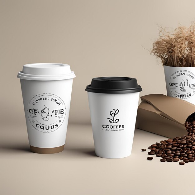 Photo coffee cup mock up