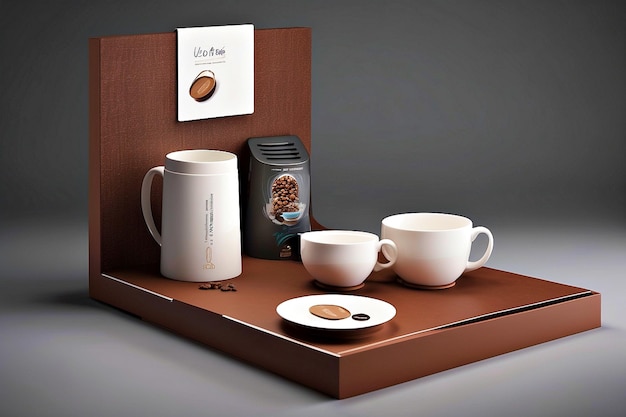 Coffee cup product stand